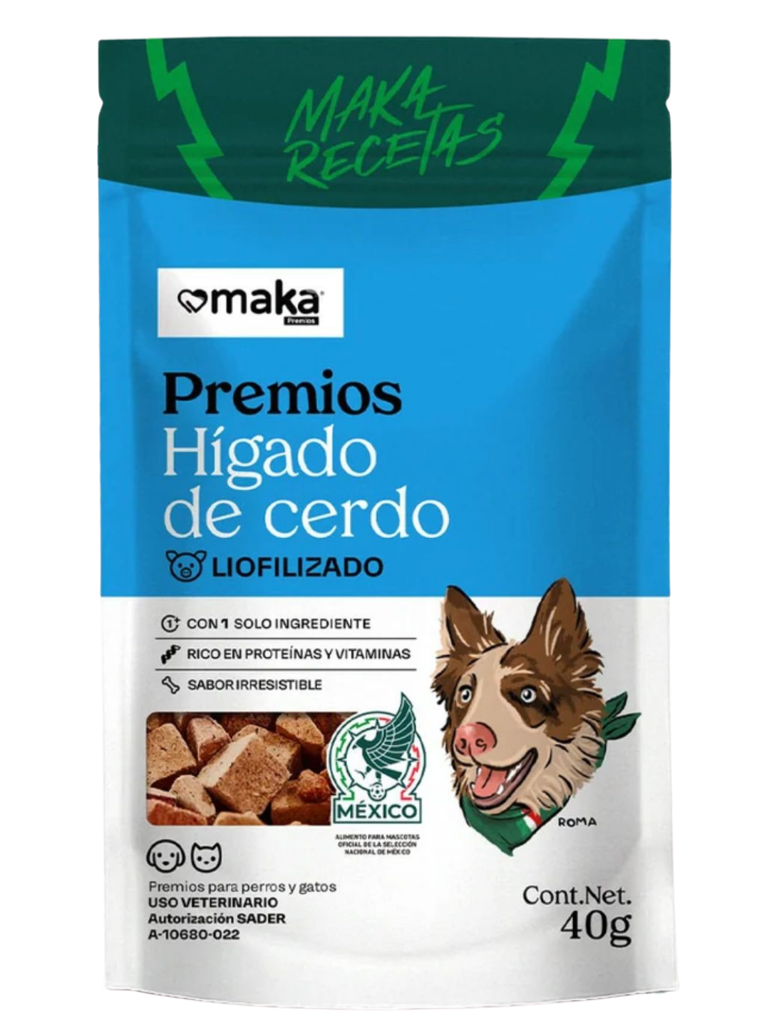 Premios de Hígado de Cerdo Liofilizado - Perros y Gatos
